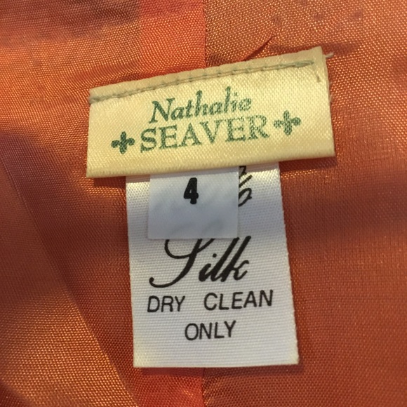 Nathalie Seaver Tweed Silk Shift Dress Size M/L - Picture 5 of 8